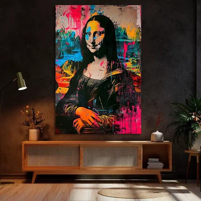 Mona Lisa Pop Art Print Graffiti Canvas Poster