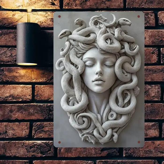 Décoration murale en métal aluminium sur le thème de la Méduse
