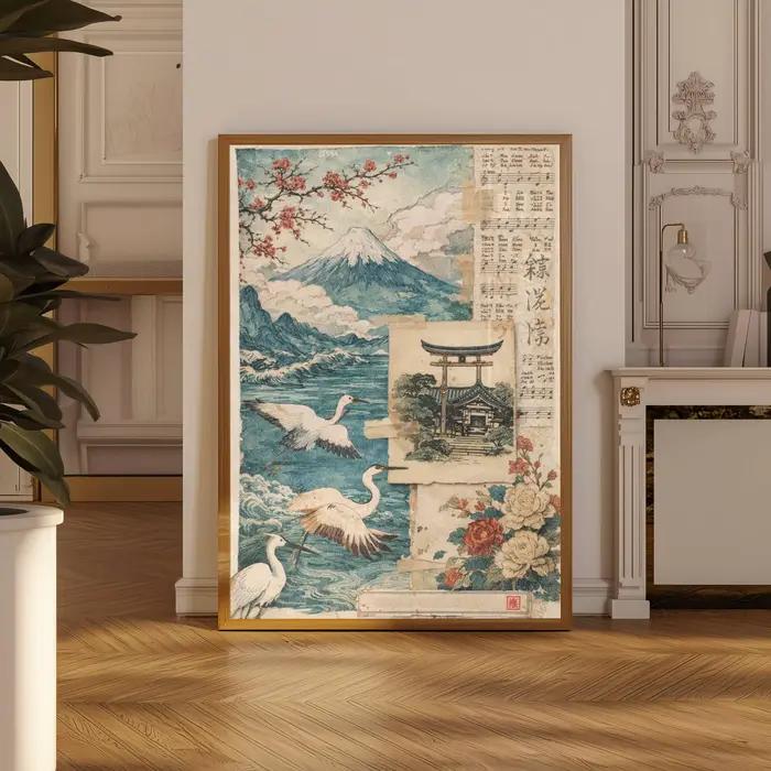 Affiche de fleurs de cerisier