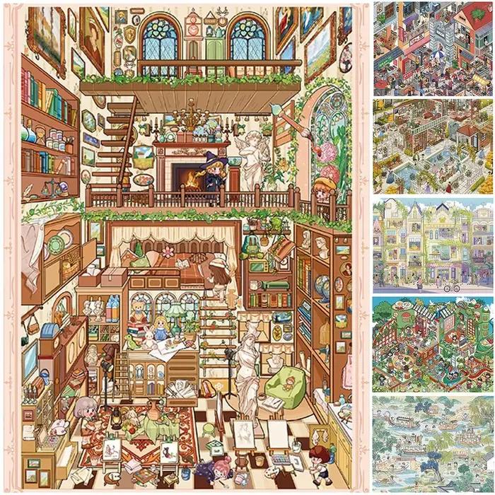 Nouvelles autocollantes décoratives 3D grand format imperméables pour peinture à l'huile DIY