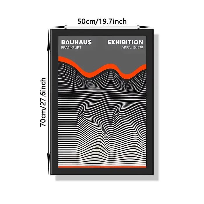 Affiche d'art BAUHAUS, peinture sur toile à motifs géométriques
