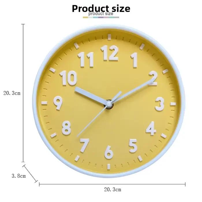 Horloge murale 3D mignonne de 8 pouces