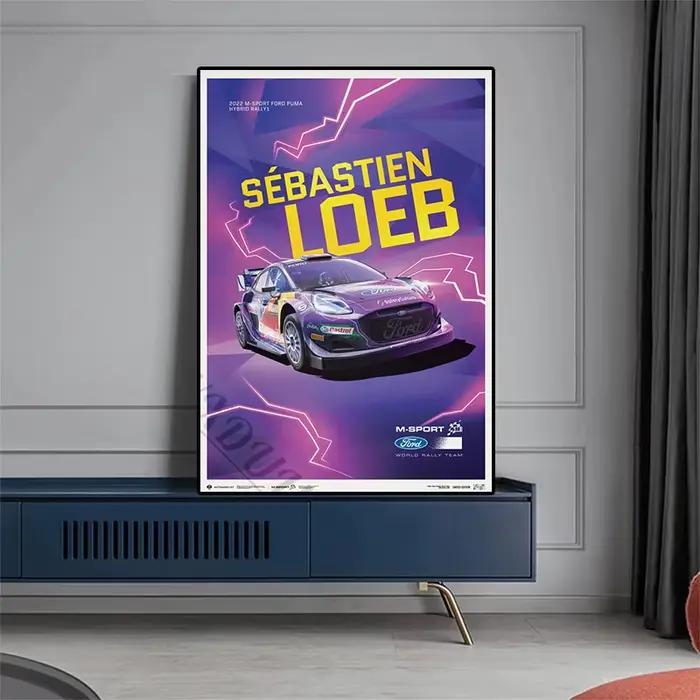 Peinture sur toile de la course de rallye la plus populaire au monde