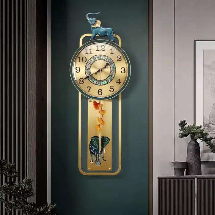 Horloge murale Design industriel moderne suspendu minimaliste intérieur