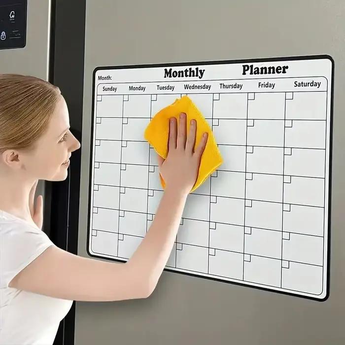  Grand tableau blanc calendrier planificateur réutilisable