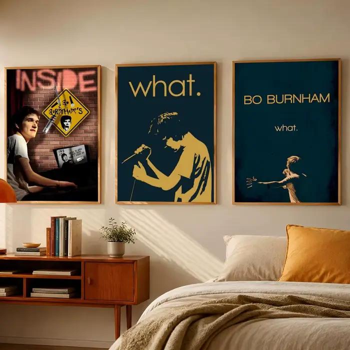Affiche de comédien B-Bo Burnham, affiche d'art mural moderne, affiche vintage, décoration de chambre pour salon, chambre à coucher