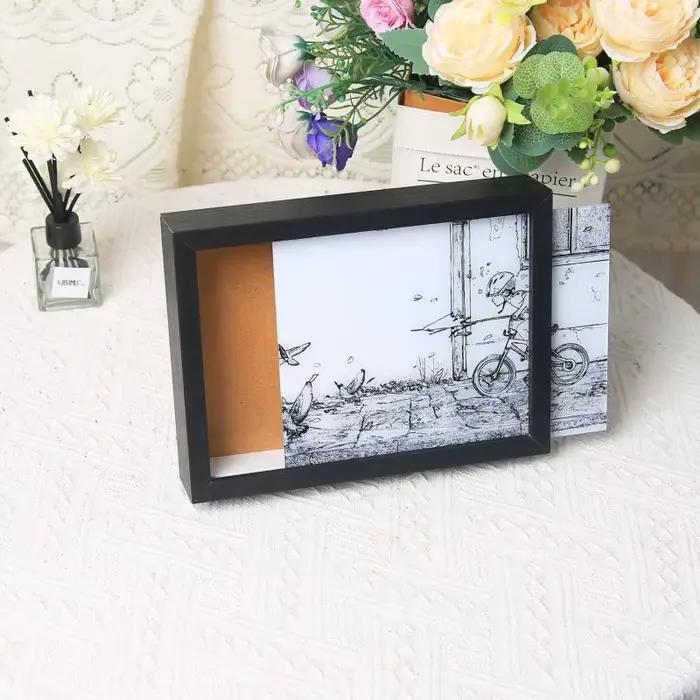 Ensemble de boîte à lumière de cadre Photo LED en acrylique moderne avec magie de Transformation de croquis pour la décoration de la maison.