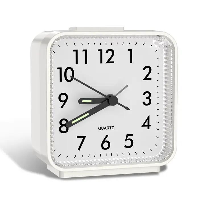ORIA réveil analogique réveil de chevet classique petite horloge Portable enfants bureau Despertador 4 couleurs pour voyage à domicile