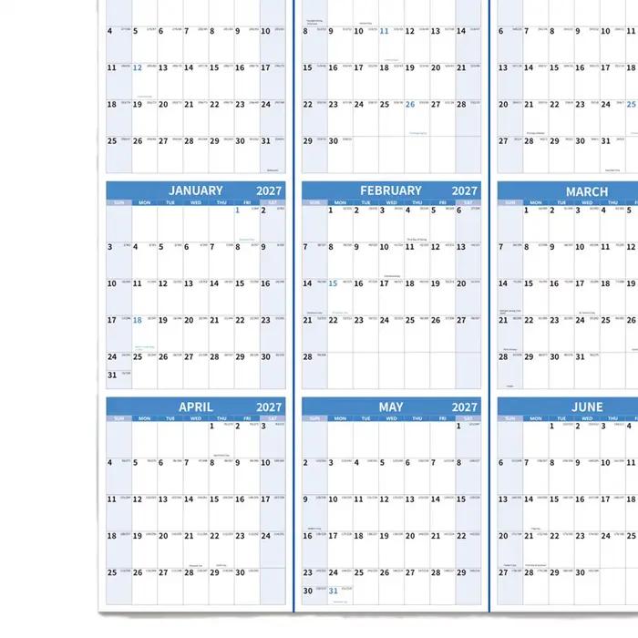 Calendrier mural annuel