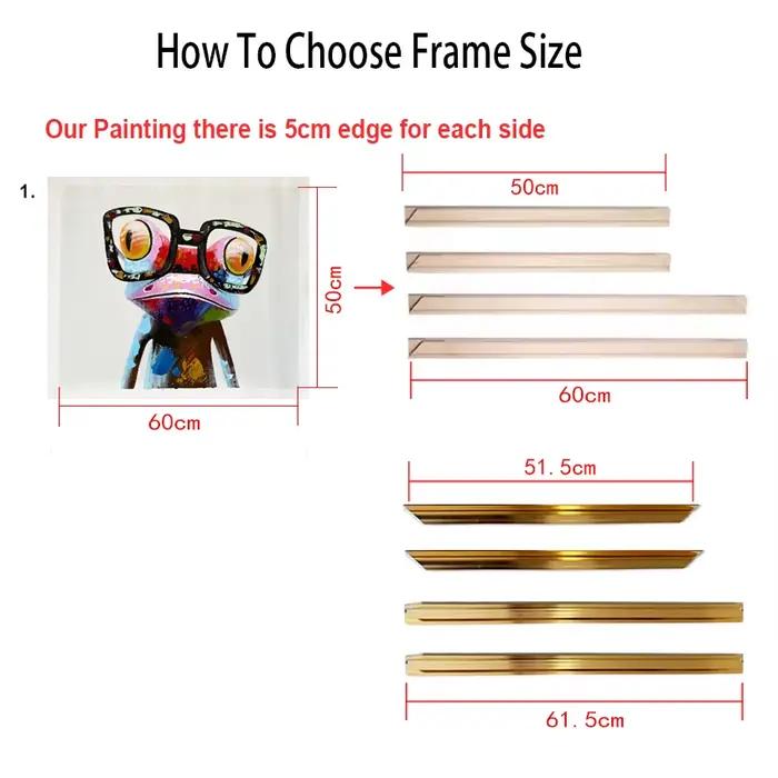 Cadre de peinture à l'huile sur toile en alliage d'aluminium