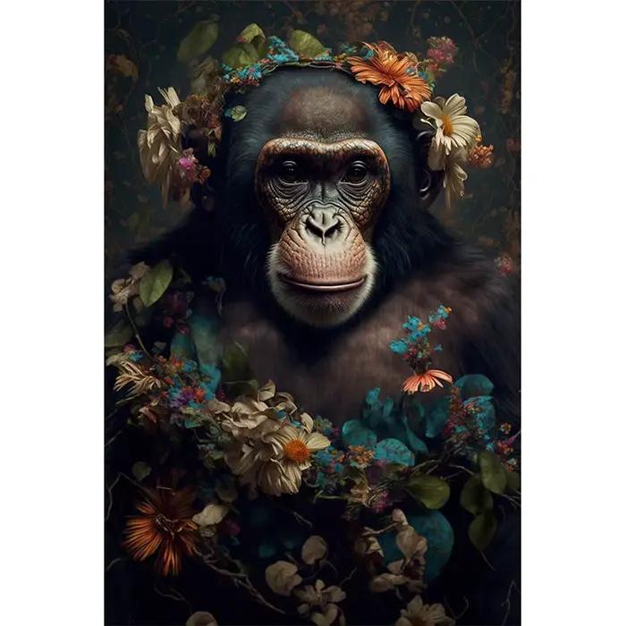 Affiche d'Animaux de la Jungle avec Cadre
