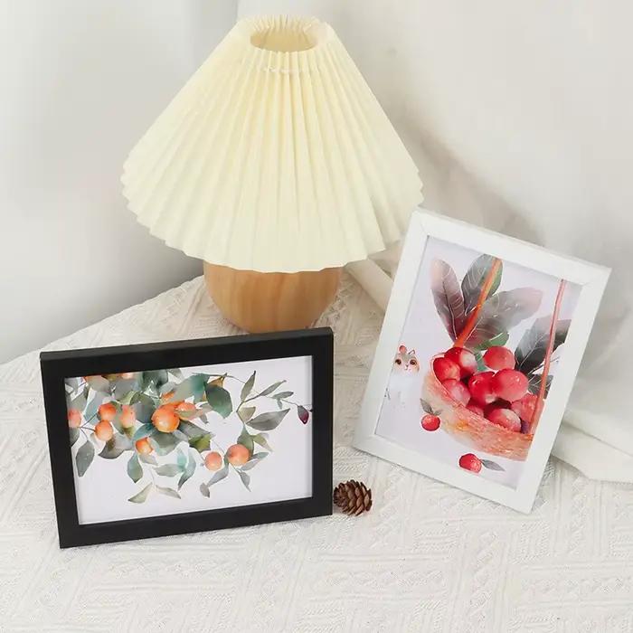 Cadre photo en bois pour accrocher au mur