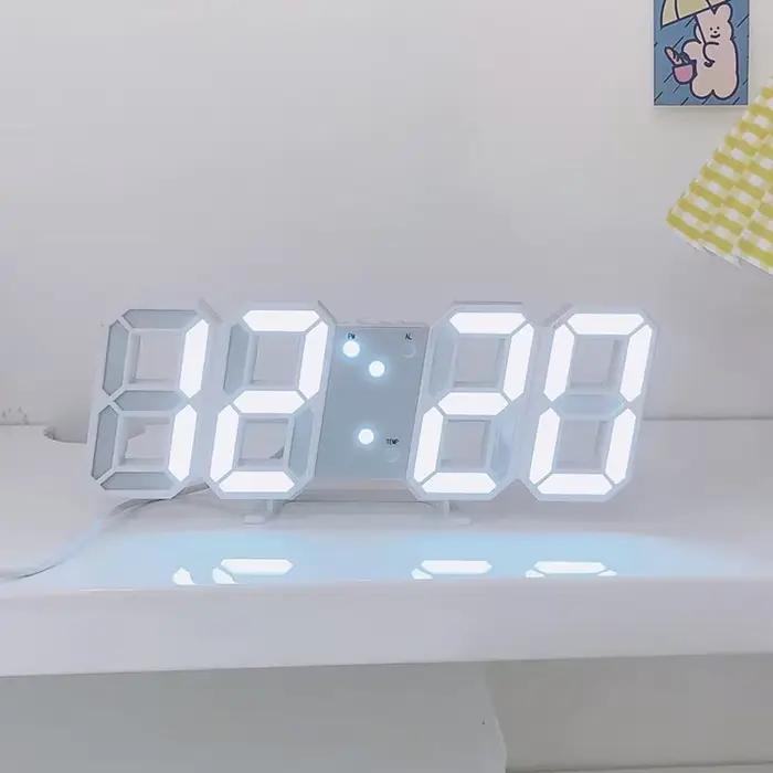 Horloge murale numérique 3D LED
