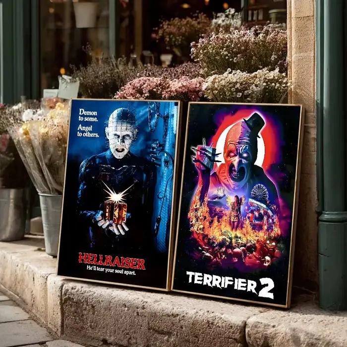 T-Terrifier 2 affiche de film d'horreur avec imprimés