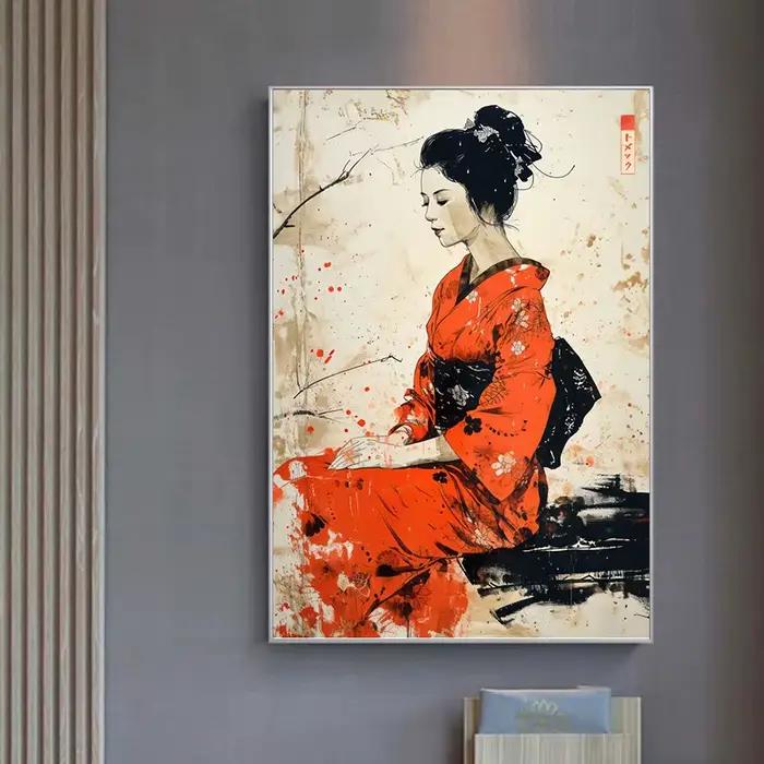 Affiche d'art mural style japonais