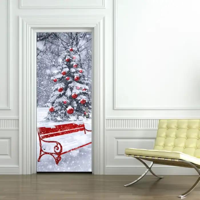 Autocollant mural de décoration de noël en PVC