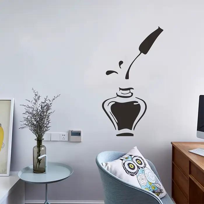Autocollant mural pour vernis à ongles