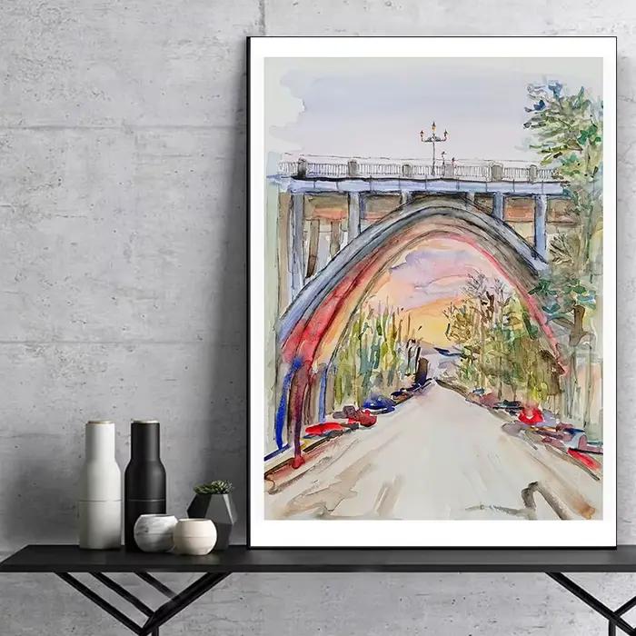 Affiches d'illustration modernes de Madrid