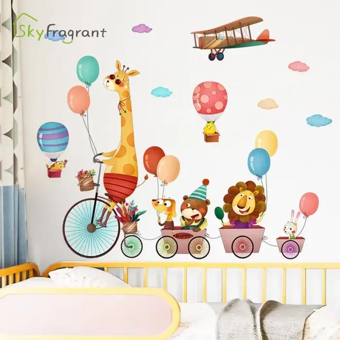 Autocollants muraux animaux mignons