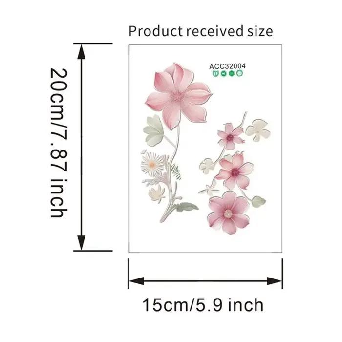 Autocollant mural interrupteur de belles fleurs