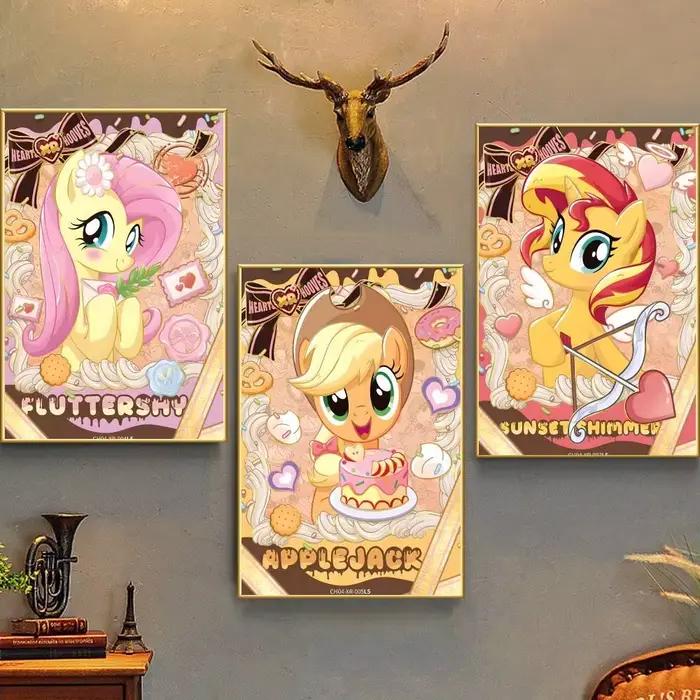 Affiche de dessin animé My L-Little P-Pony rose