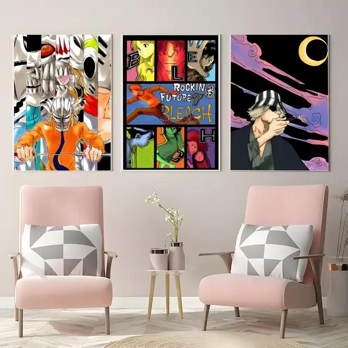 B-Bleach Urban Vibe Poster Décoration murale autocollante HD de qualité supérieure – à peler et coller
