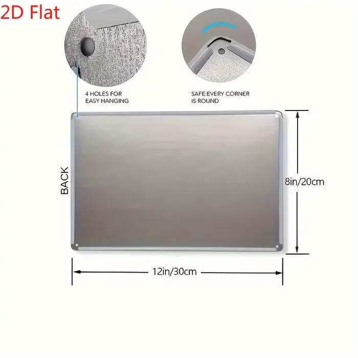 Panneau de stationnement plat 2D pour hommes