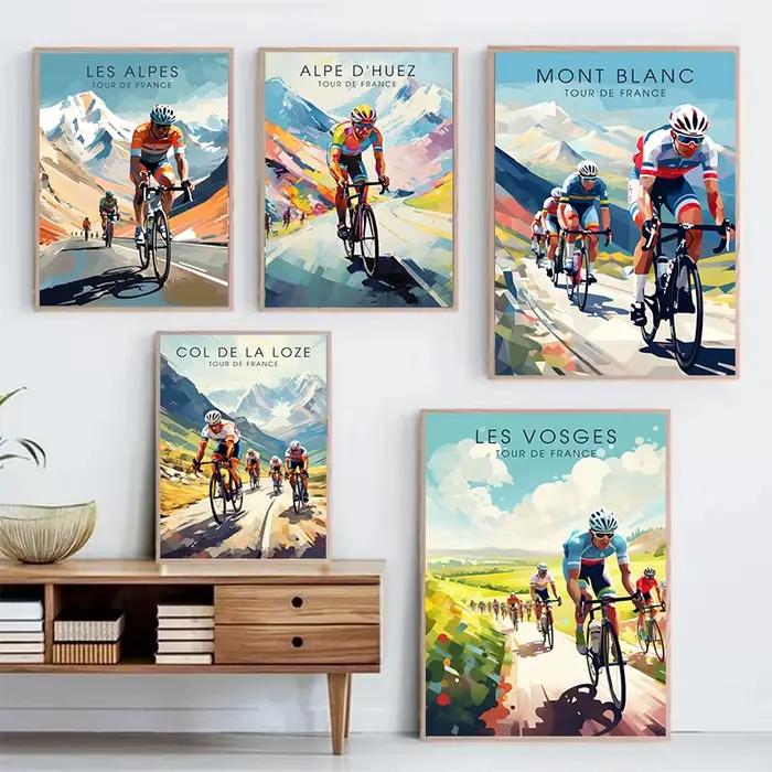Affiche De vélo et cycliste Tour De France