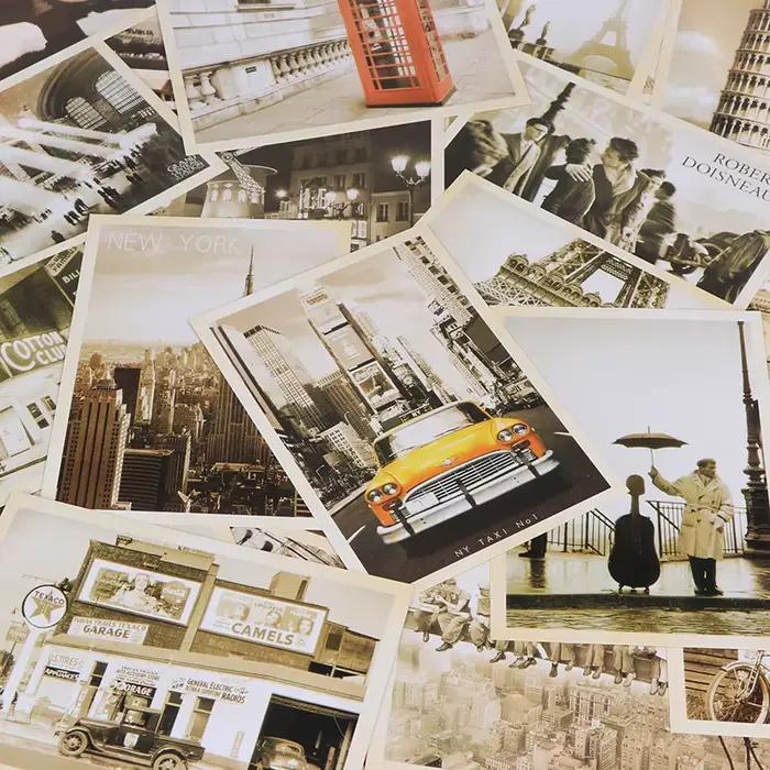 Carte postale de voyage vintage