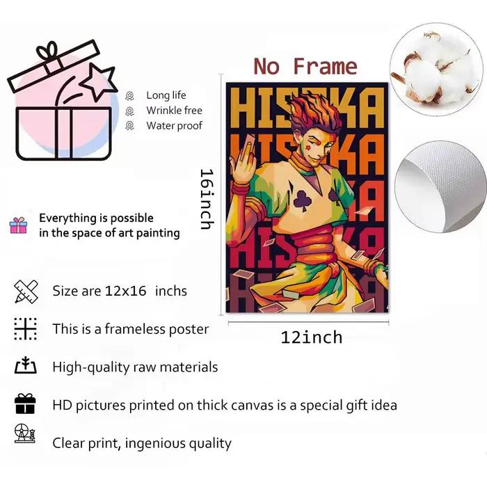 Hunter X Hunter Hisoka – peinture sur toile de calligraphie