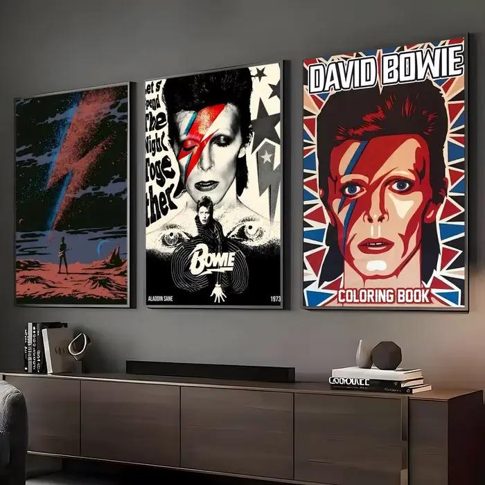 Peinture décorative murale HD Rétro David Bowie Calligraphie pour la maison
