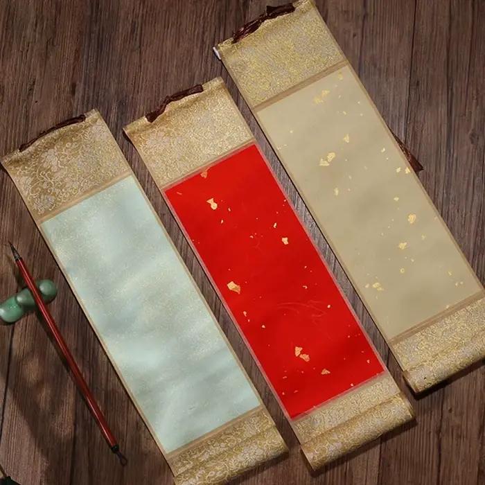 Défilement de peinture de calligraphie chinoise vierge
