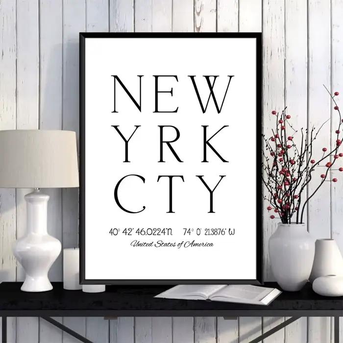 Affiche d'art de la ville de New York