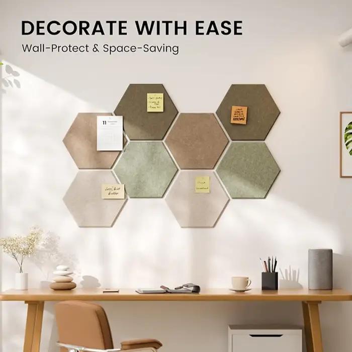Panneaux Muraux Hexagonaux Décoratifs pour la Maison