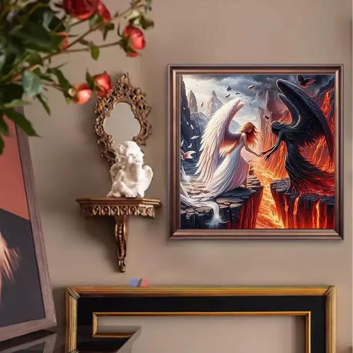 1 ensemble de peintures diamantées Diable et Ange