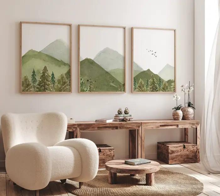 Peinture sur toile d'interconnexion moderne pour la décoration intérieure