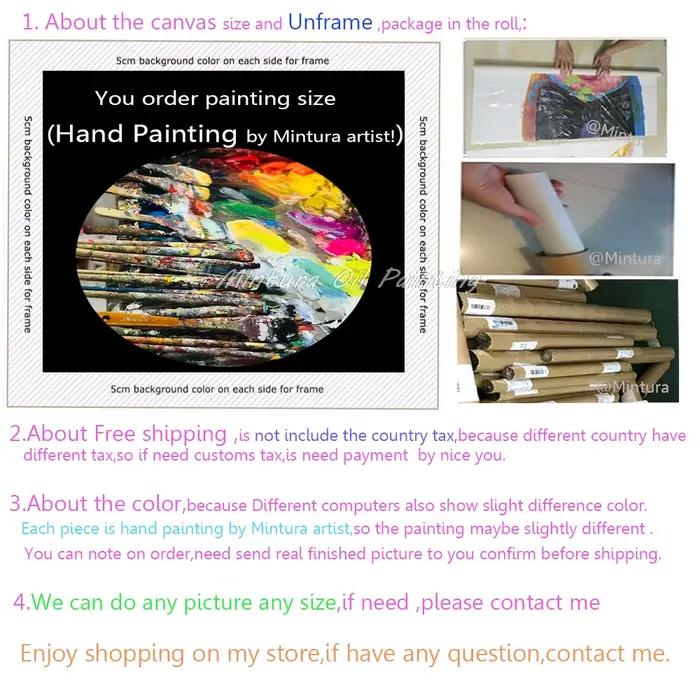 Peintures à l'huile peintes à la main sur toile