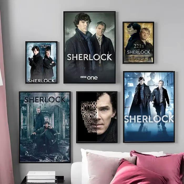 S-Sherlock h-holmes affiche Art avec impressions maison chambre salon décoration cadeau
