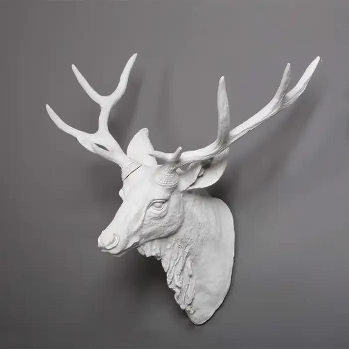 Décoration murale créative tête de cerf Animal