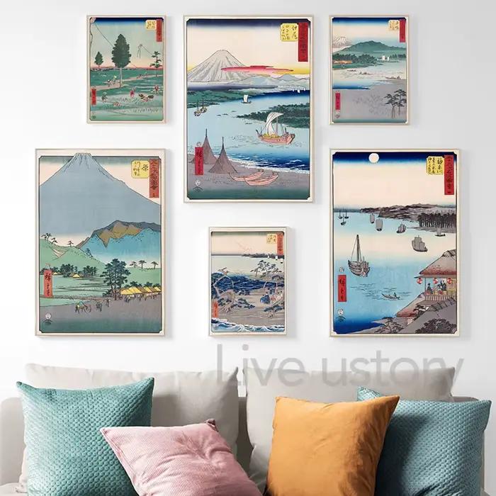 Affiche de Paysage Traditionnel Japonais