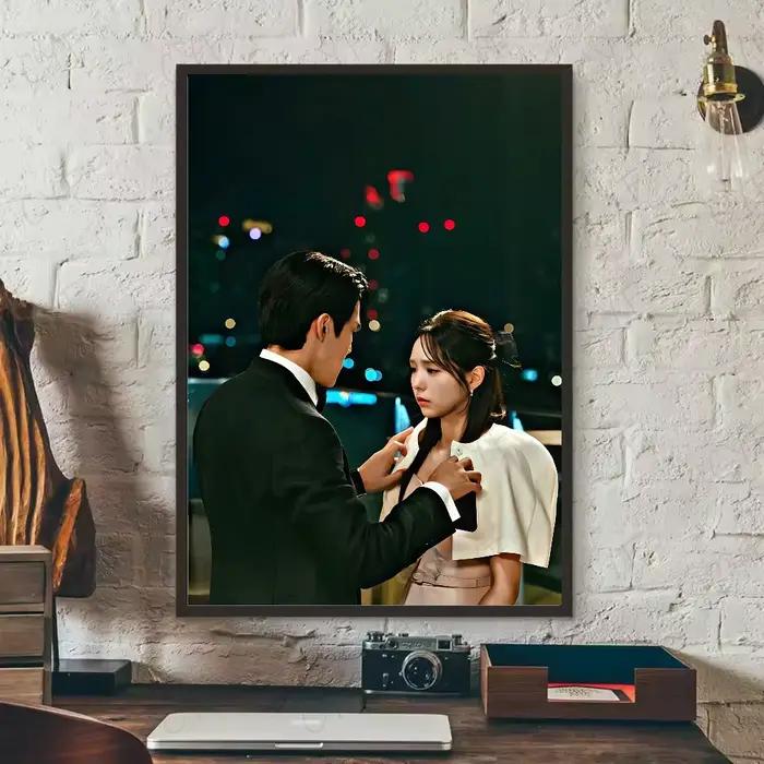 Drame coréen lorsque le téléphone anneaux affiche HD art mur collant étanche maison salon chambre bar décoration esthétique