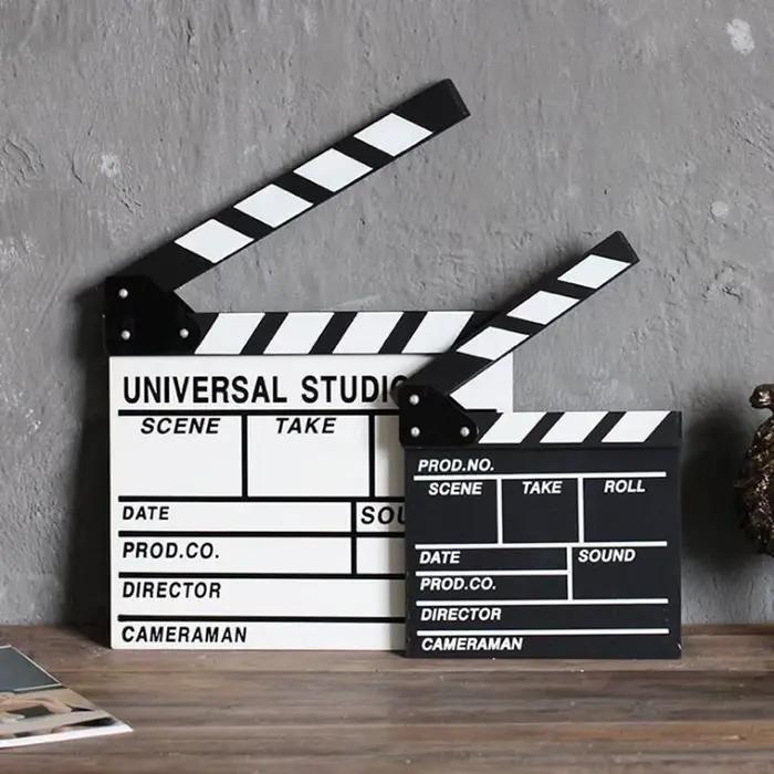 Directeur en bois scène vidéo clapet Tv film cinéma clins photographie accessoire pour enregistrement Vlog décoration suspendue nouveau