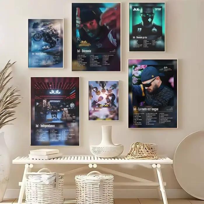 Affiches de chanteur de rappeur de musique populaire j-juul