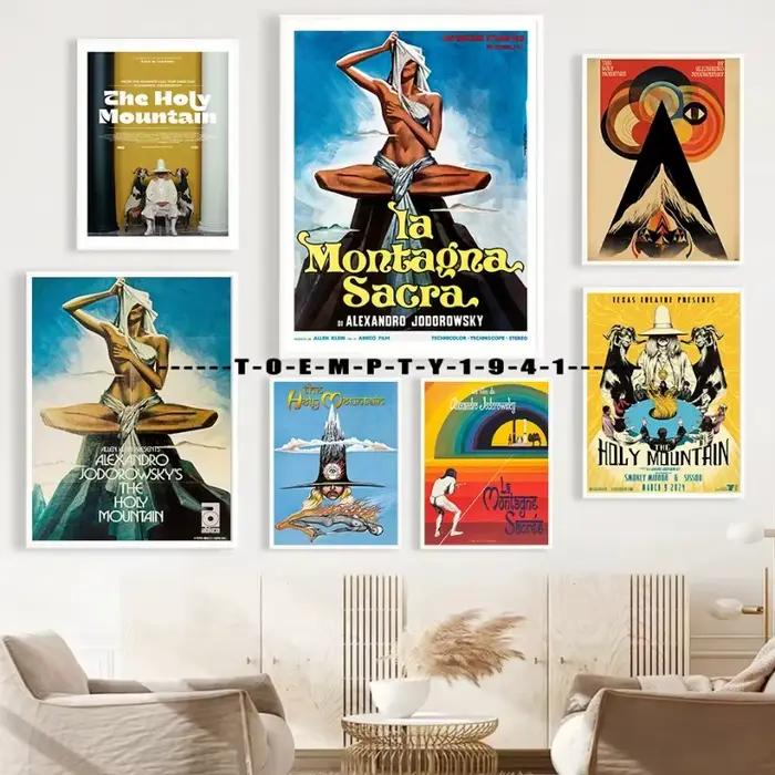 He Holy Mountain – affiche de Film Vintage, couverture de Film imprimée, peinture sur toile d'art mural de la saint montagne, décor de salle de maison de cinéma, 1973