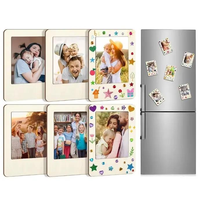 Cadres photo en bois DIY avec autocollants