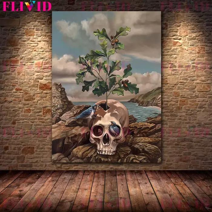 Peinture sur toile d'art mural vintage