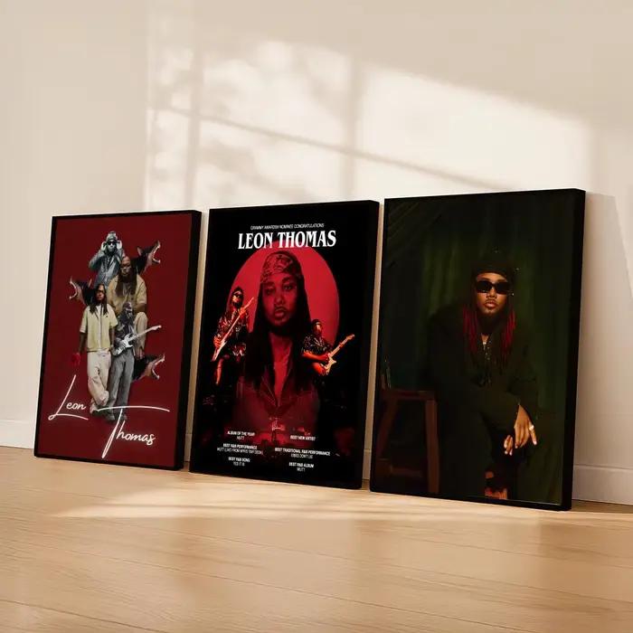 Poster Leon Thomas Rapper sur toile