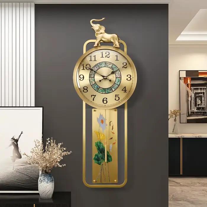 Horloge murale Design industriel moderne suspendu minimaliste intérieur