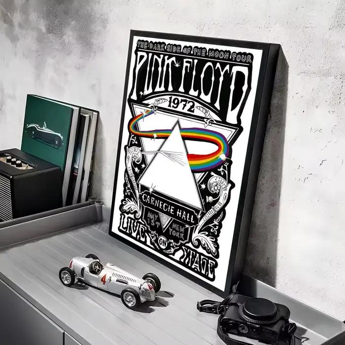 Affiche d'album classique de la populaire groupe Pink Floyd