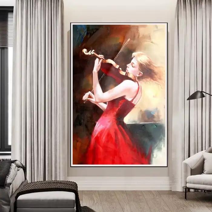 Peinture sur toile de séparés euse de ballet de mode pour la décoration de la maison